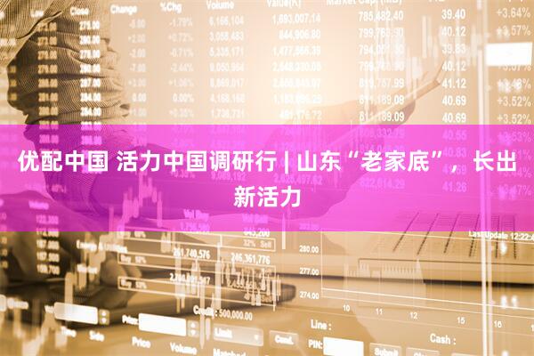 优配中国 活力中国调研行 | 山东“老家底”，长出新活力