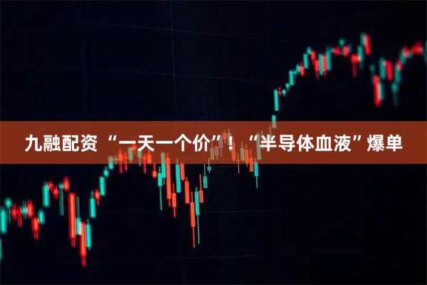 九融配资 “一天一个价”！“半导体血液”爆单